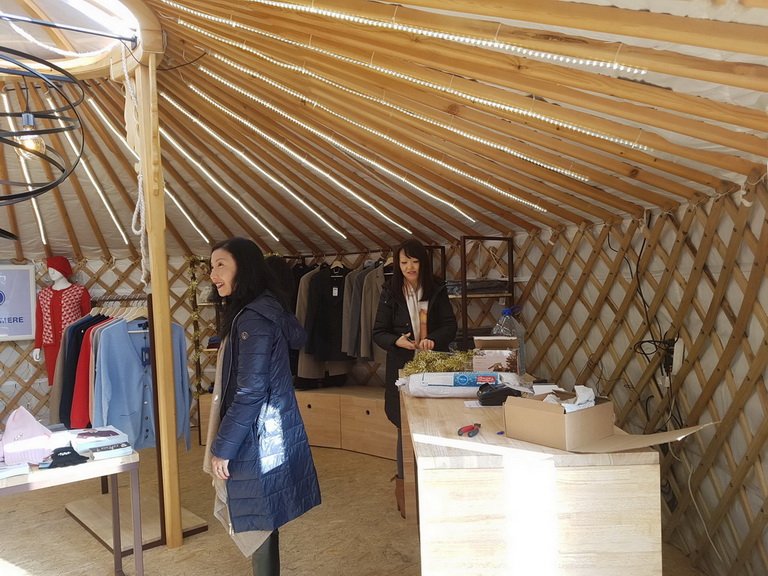 yurt as a shop